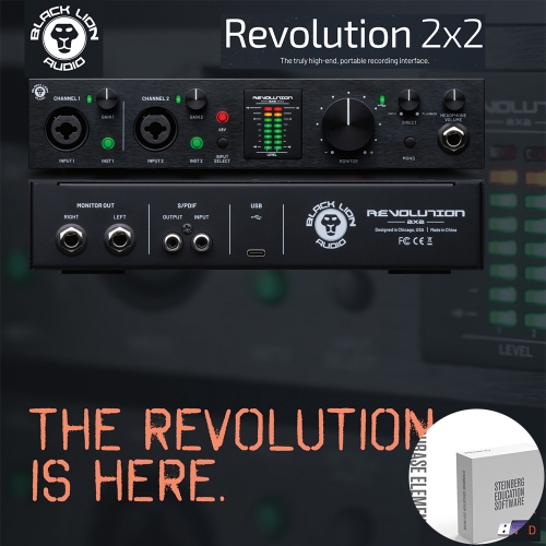 블랙라이언 레볼루션 Black Lion Audio Revolution 2x2 | 정식수입품 | 리뷰포함 | 큐베이스엘레먼트11 교육용포함 한정수량 20개